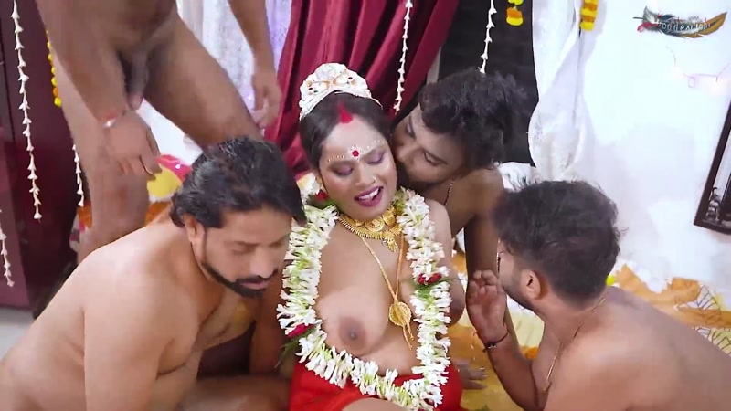 Newly Marraied Gangbang 2025 GoddesMahi UNRATED Hindi Hot Short Film